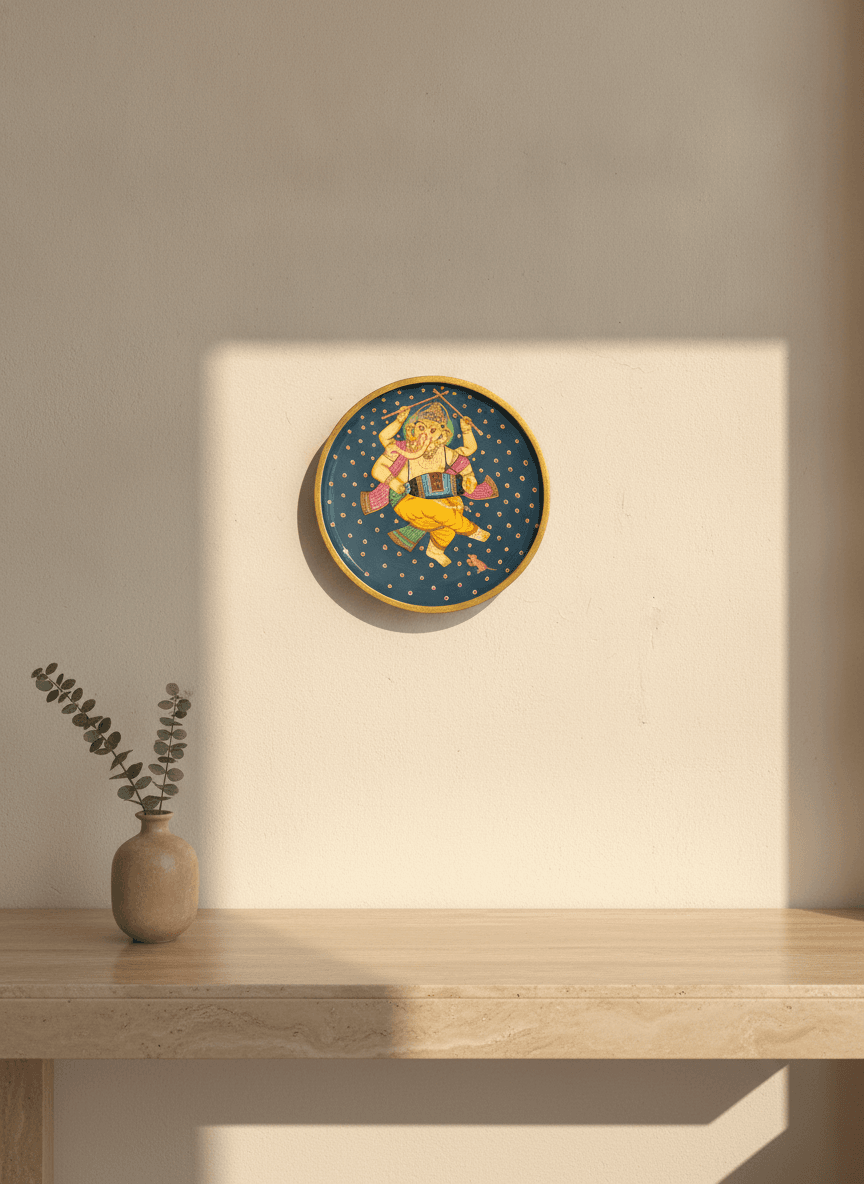Nritya Hand-painted Wall Plate