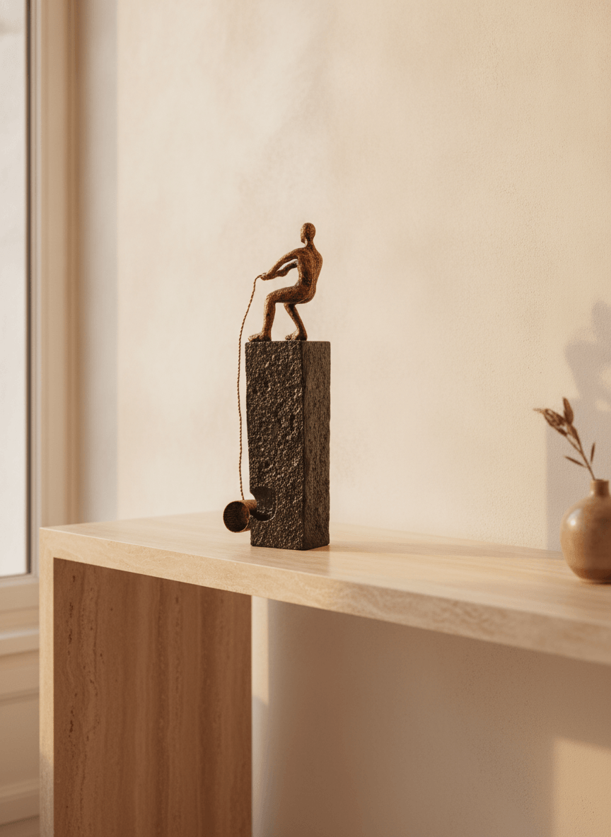 Quiet sculpture, for living spaces.